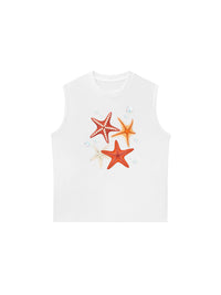 Áo Ba Lỗ Relaxed Fit Ocean Orange StarFish