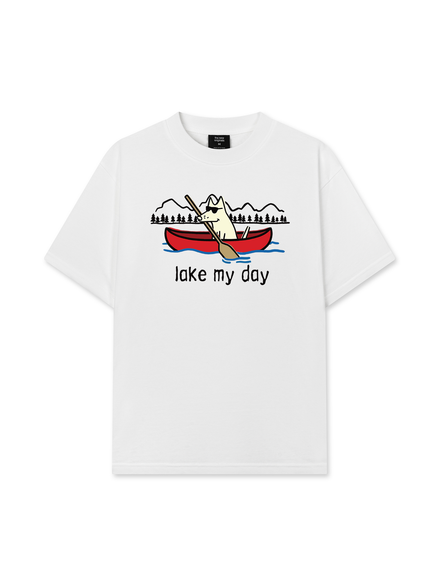 Áo Thun Relaxed Fit Go Outside Lake My Day