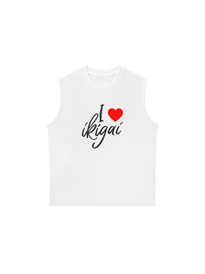 Áo Ba Lỗ Relaxed Fit I Love Ikigai