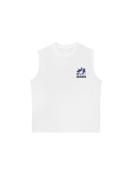 Áo Ba Lỗ Relaxed Fit Ocean Save The Shark