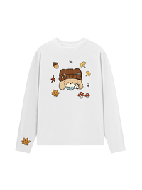 Áo Thun Dài Tay  Cute Puppy Autumn Vibes