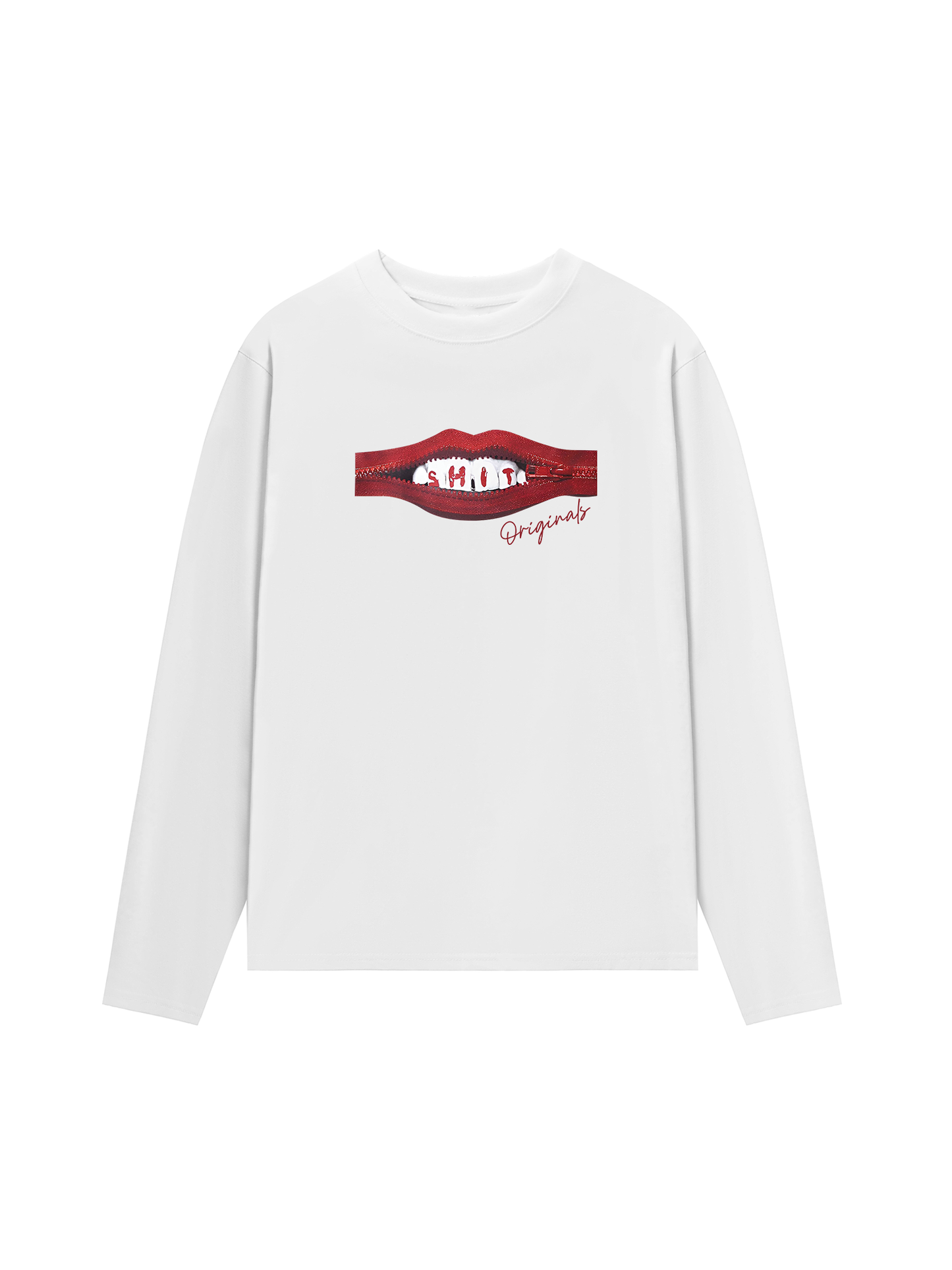 Áo Thun Dài Tay Teeth Zip Classic