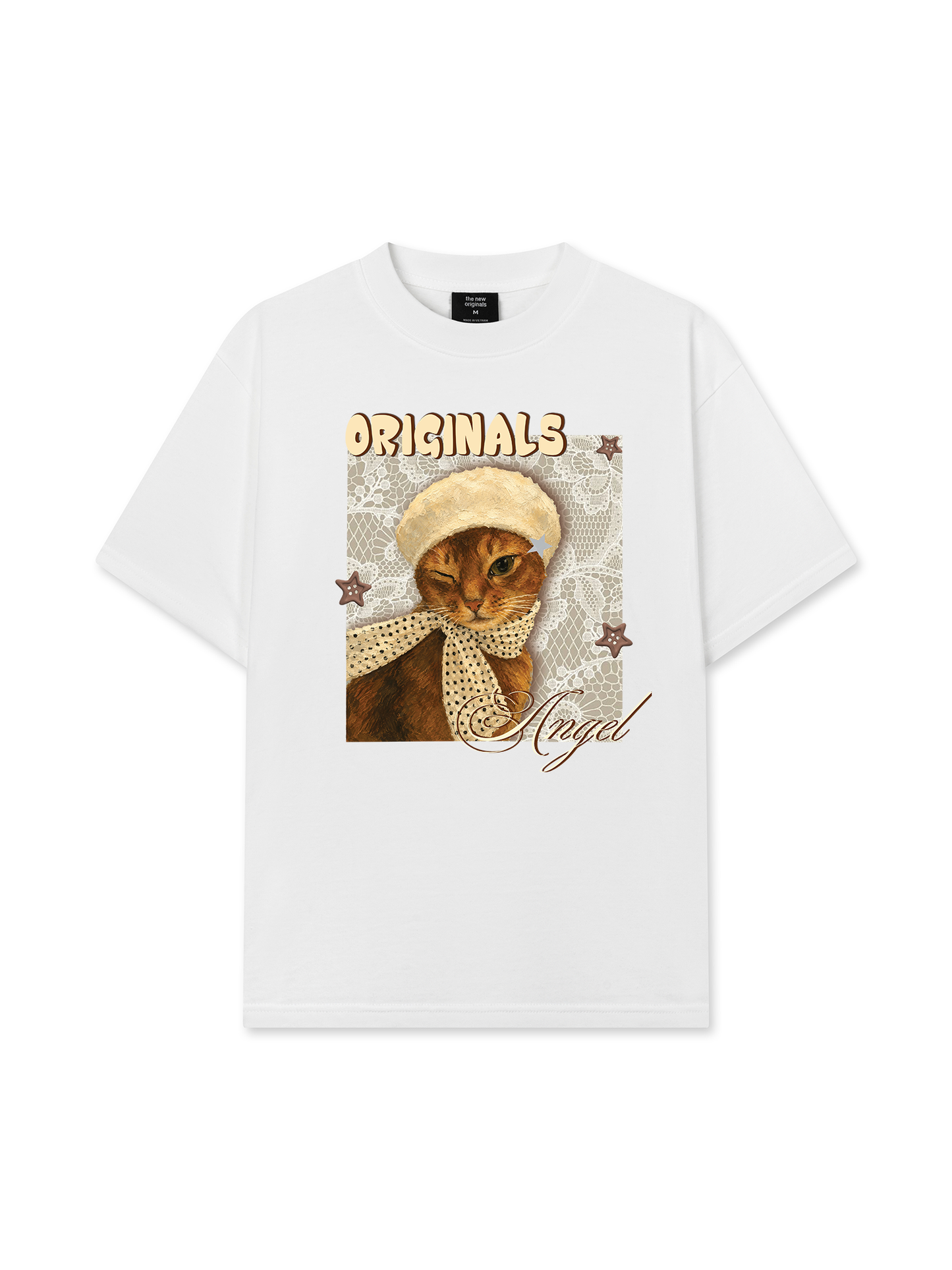 Áo Thun Relaxed Fit Originals Angle Meow