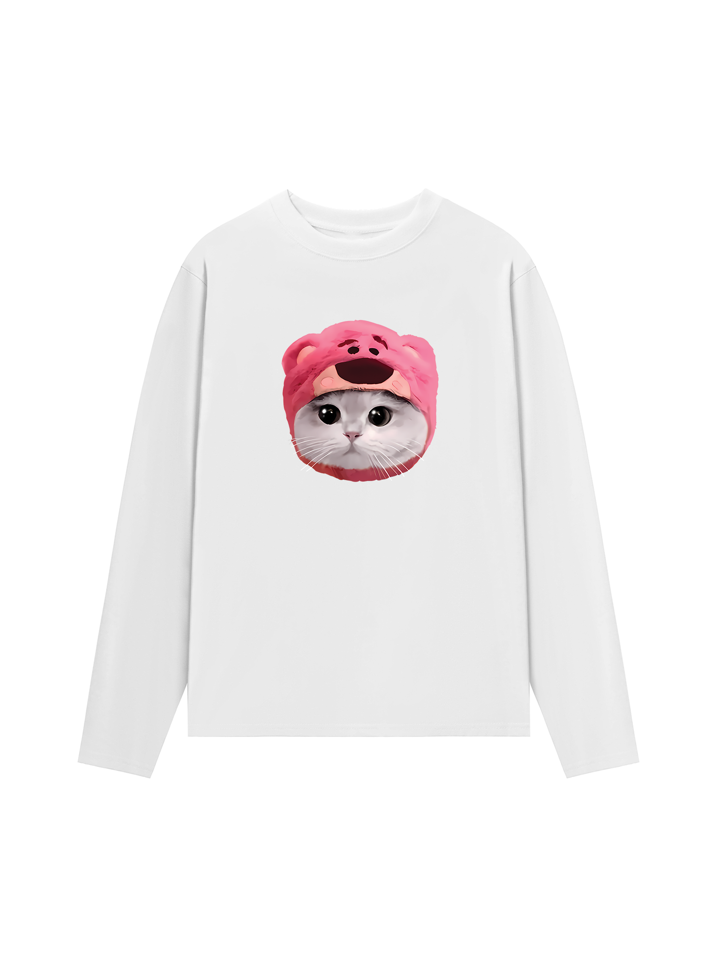 Áo Thun Dài Tay Animal Mood Pink Meow