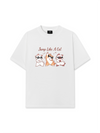 Áo Thun Relaxed Fit Animal Mood Jump Like A Cat