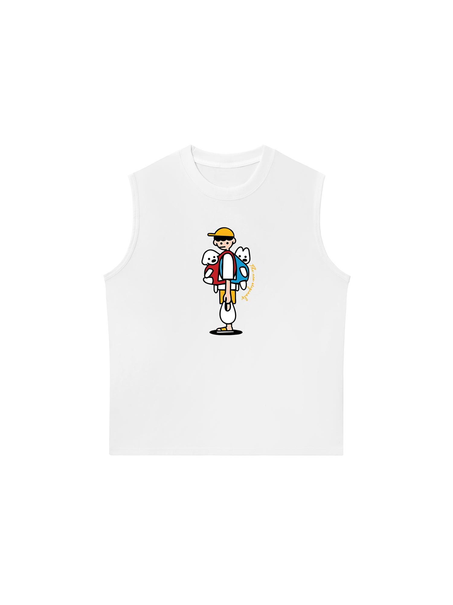 Áo Ba Lỗ Relaxed Fit Let_s Go