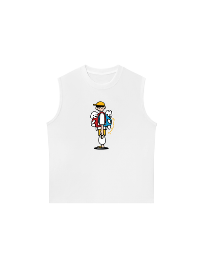 Áo Ba Lỗ Relaxed Fit Let_s Go