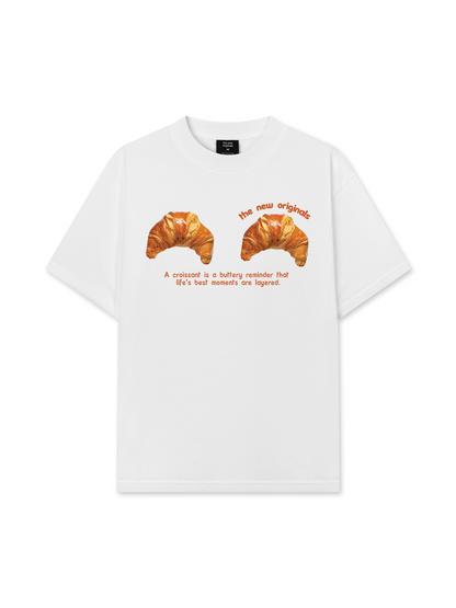 Áo Thun Relaxed Fit Croissant Quote