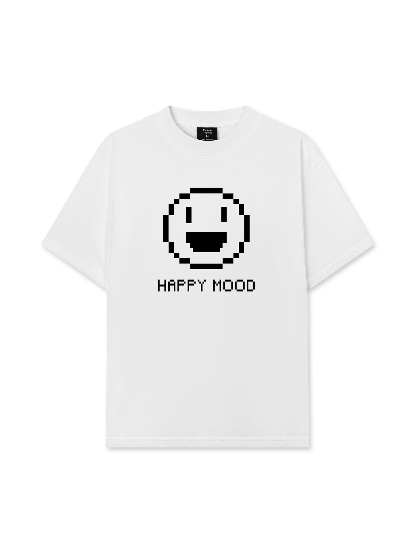 Áo Thun Relaxed Fit Pixel Universe Happy Mood