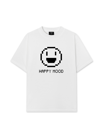 Áo Thun Relaxed Fit Pixel Universe Happy Mood