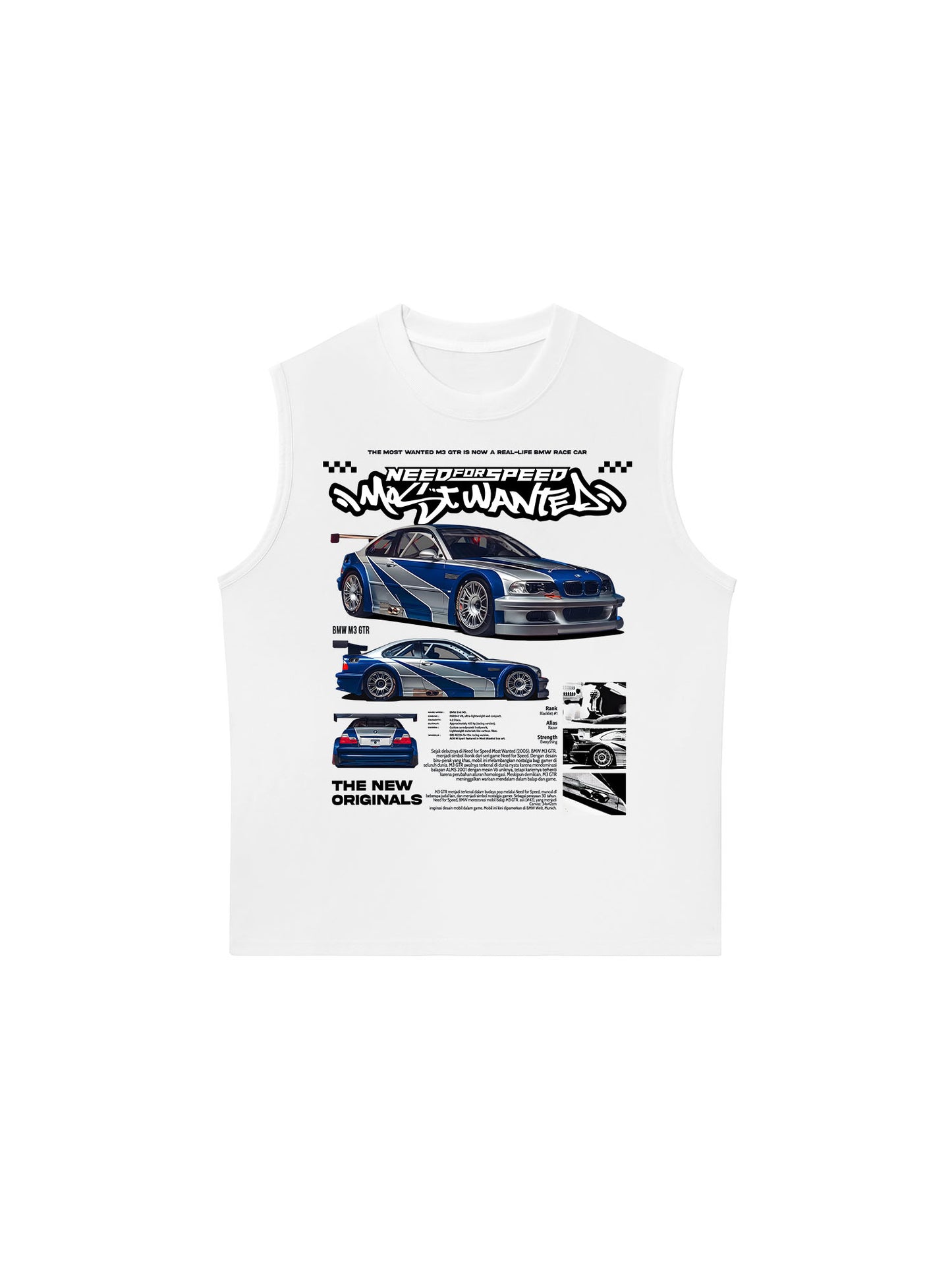 Áo Ba Lỗ Relaxed Fit CAR Need For Speed Most Wanted