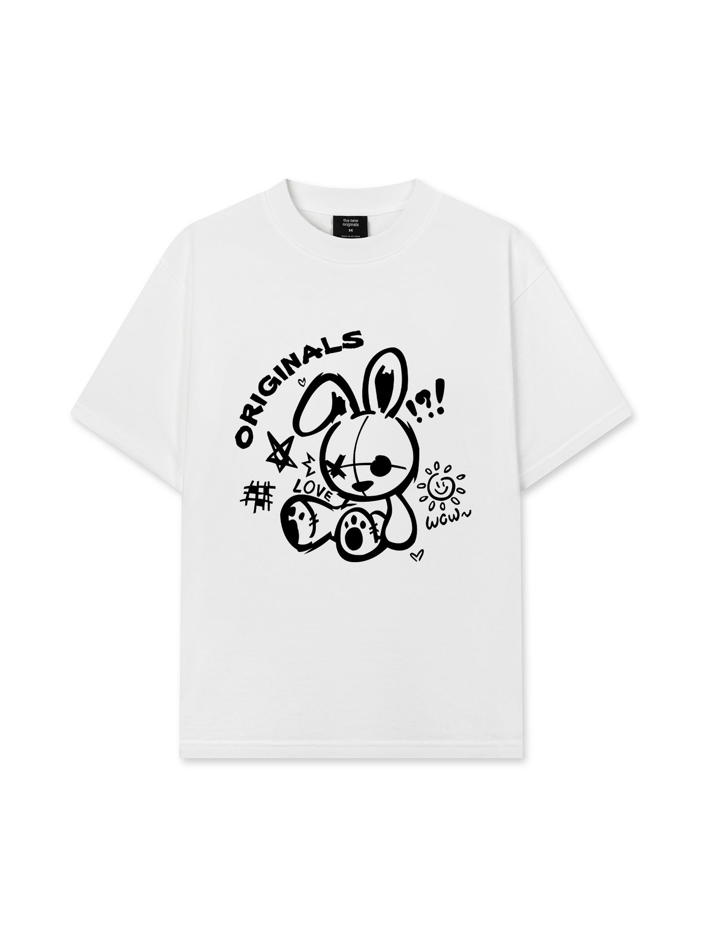 Áo Thun Relaxed Fit Black Rabbit