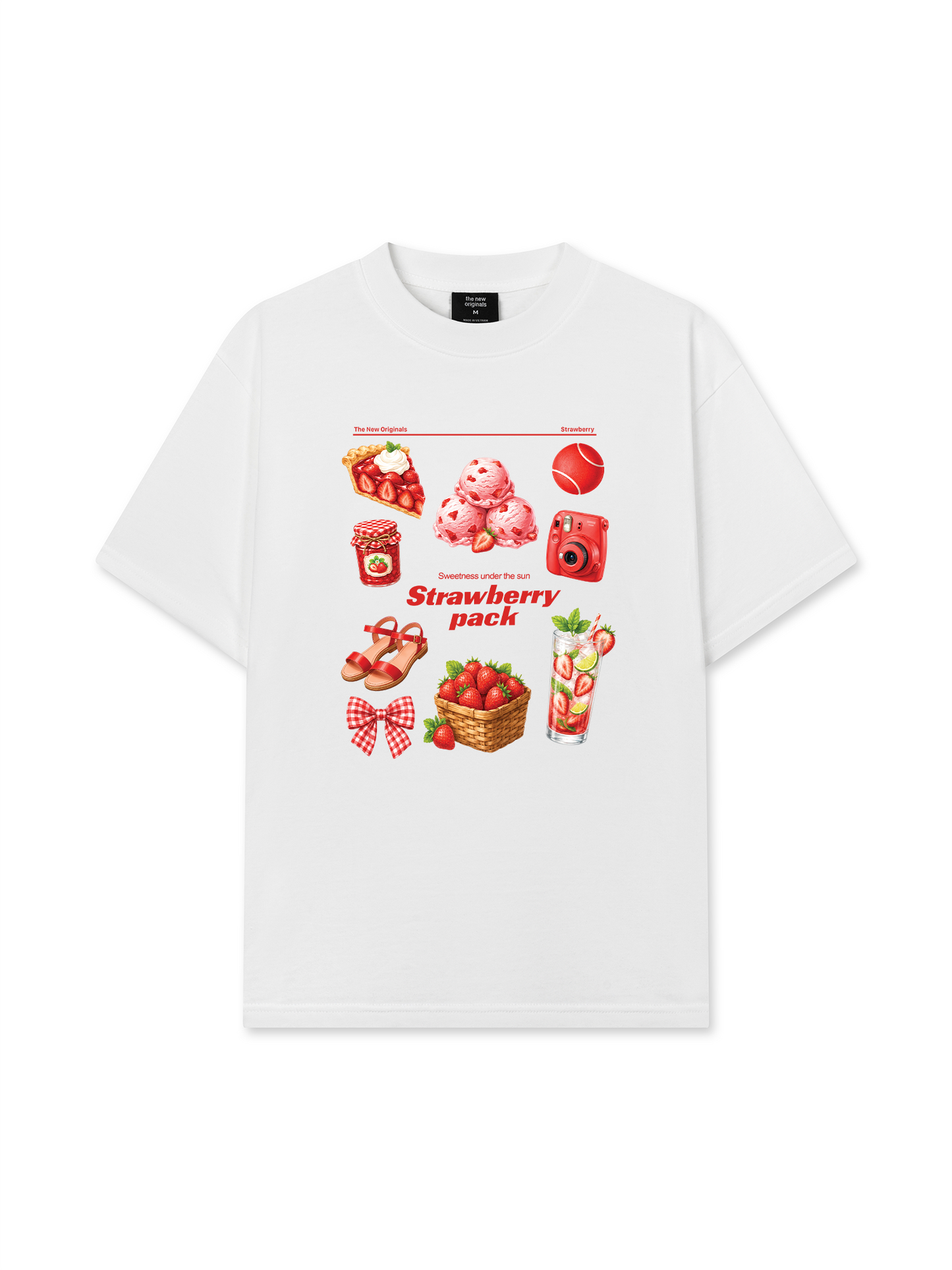 Áo Thun Relaxed Fit Strawberry Pack