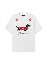 Áo Thun Relaxed Fit Pixel Universe Dachshund