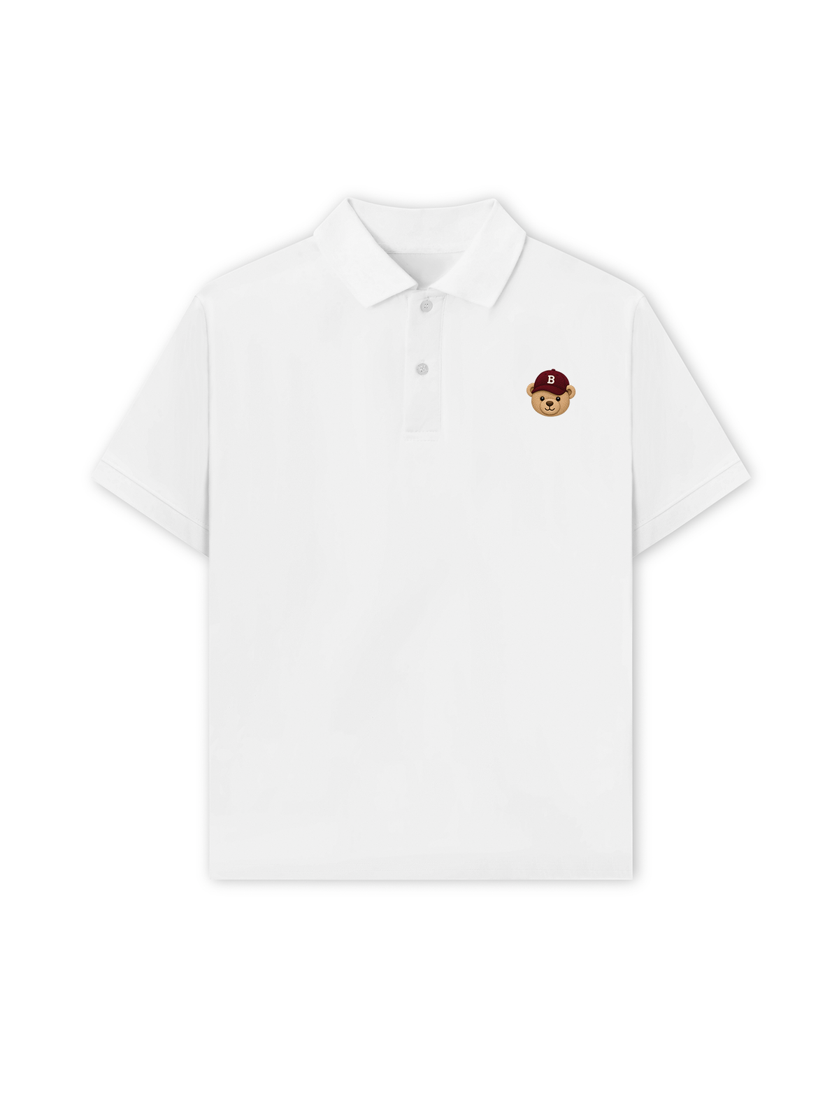 Áo Polo Nữ/ Áo Polo Nam Basic Bear Red Hat