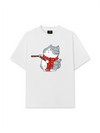 Áo Thun Relaxed Fit Funny Couple Cat