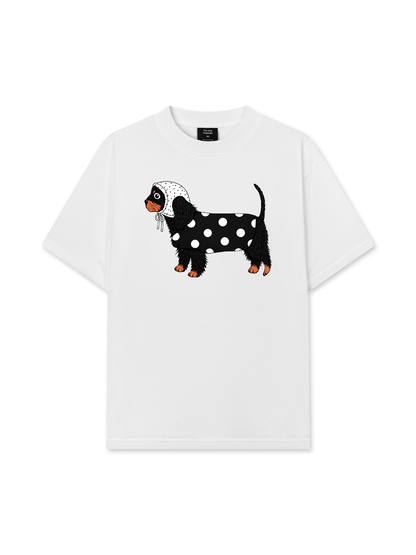Áo Thun Relaxed Fit Cute Dotty Puppy