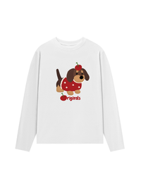 Áo Thun Dài Tay Animal Cute Puppy With Cherry