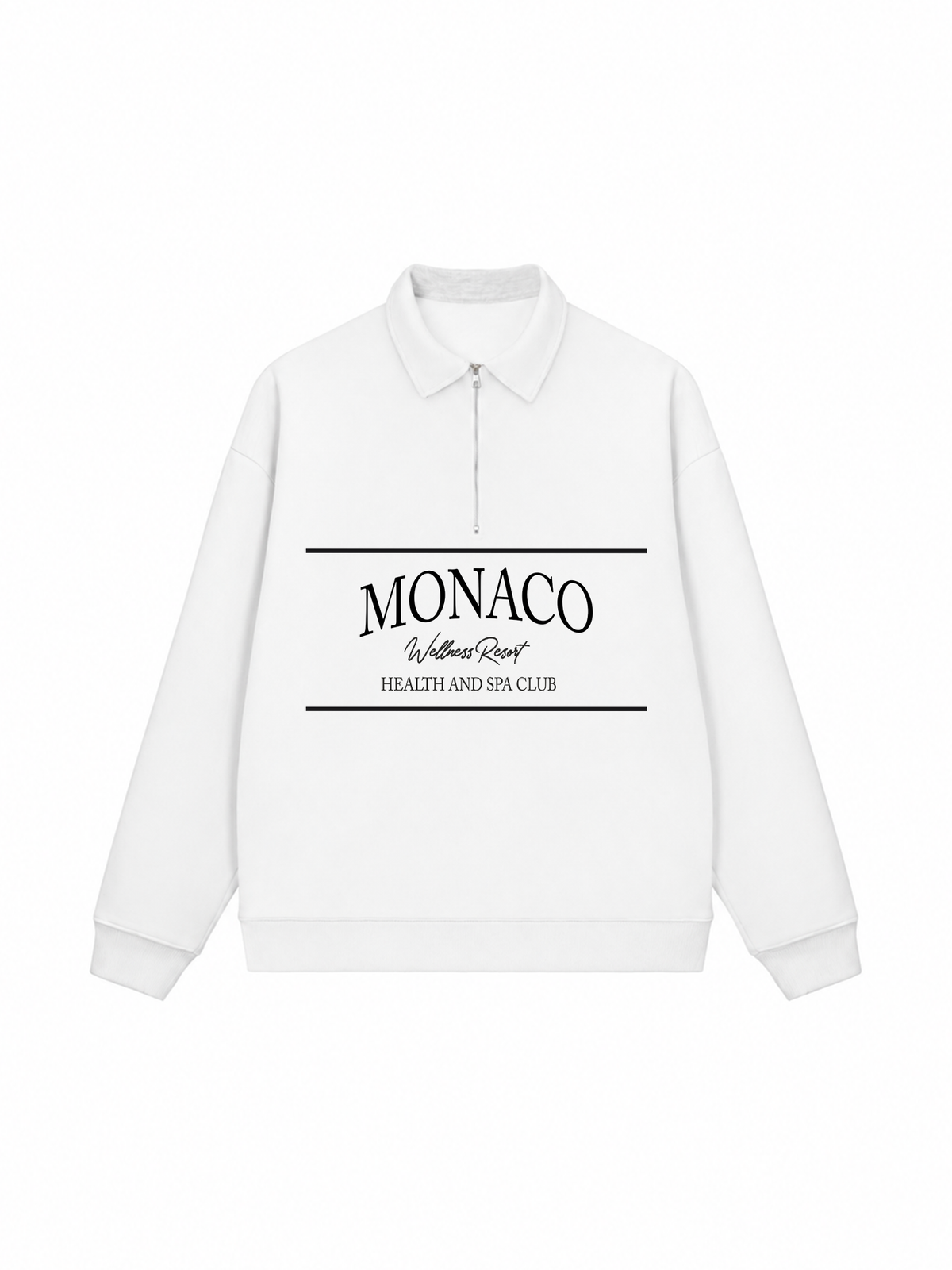 Áo Sweater Polo Nỉ Hai Da MONACO