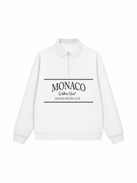 Áo Sweater Polo Nỉ Hai Da MONACO