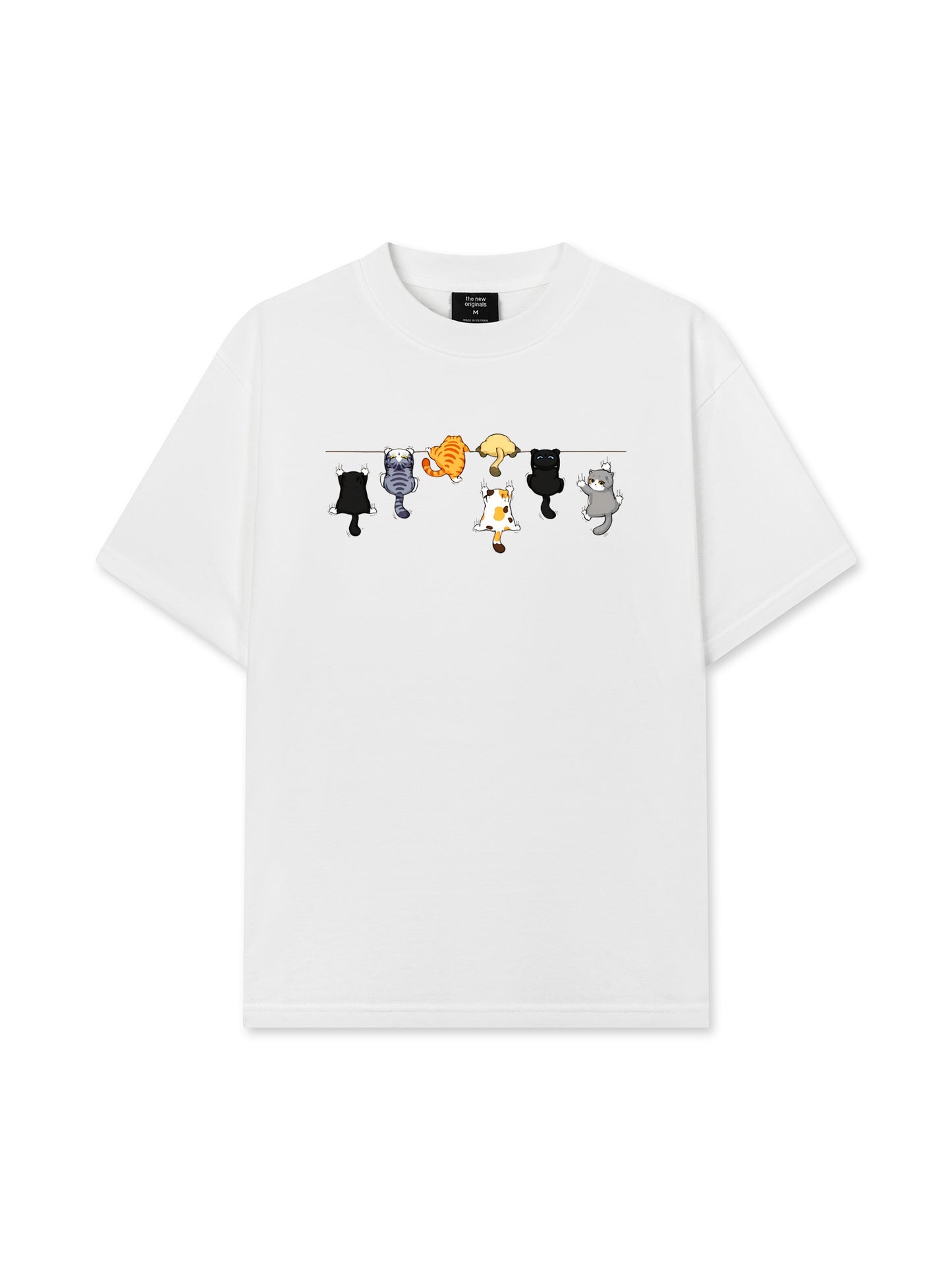Áo Thun Relaxed Fit  Cat Line Up