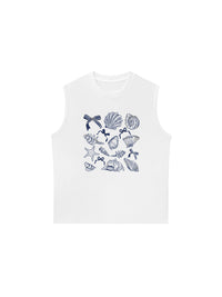Áo Ba Lỗ Relaxed Fit Ocean Blue Vibes