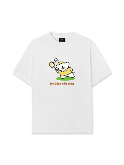 Áo Thun Relaxed Fit Mê Đánh Cầu Lông
