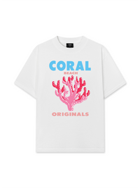 Áo Thun Relaxed Fit Summer Vibes Coral Beach
