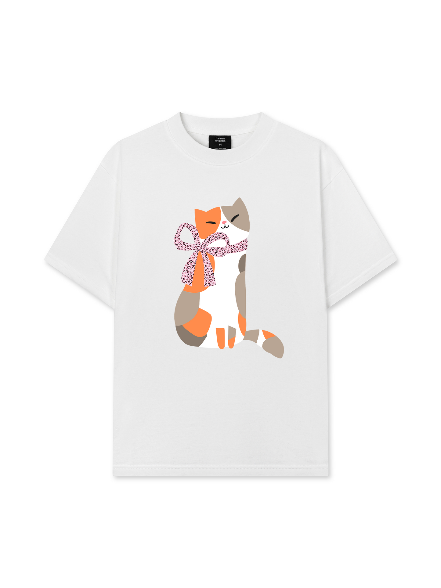 Áo Thun Relaxed Fit Daily Cuties Meow & Bow