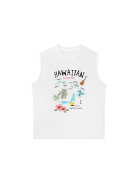 Áo Ba Lỗ Relaxed Fit Summer Vibes Hawaiian