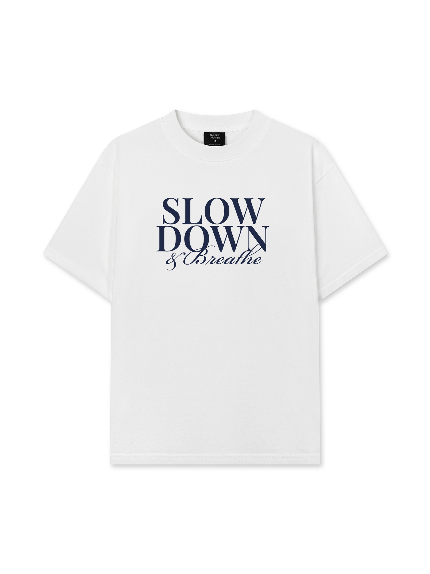 Áo Thun Relaxed Fit Slow Down & Breathe