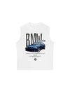 Áo Ba Lỗ Relaxed Fit CAR BMW Blue