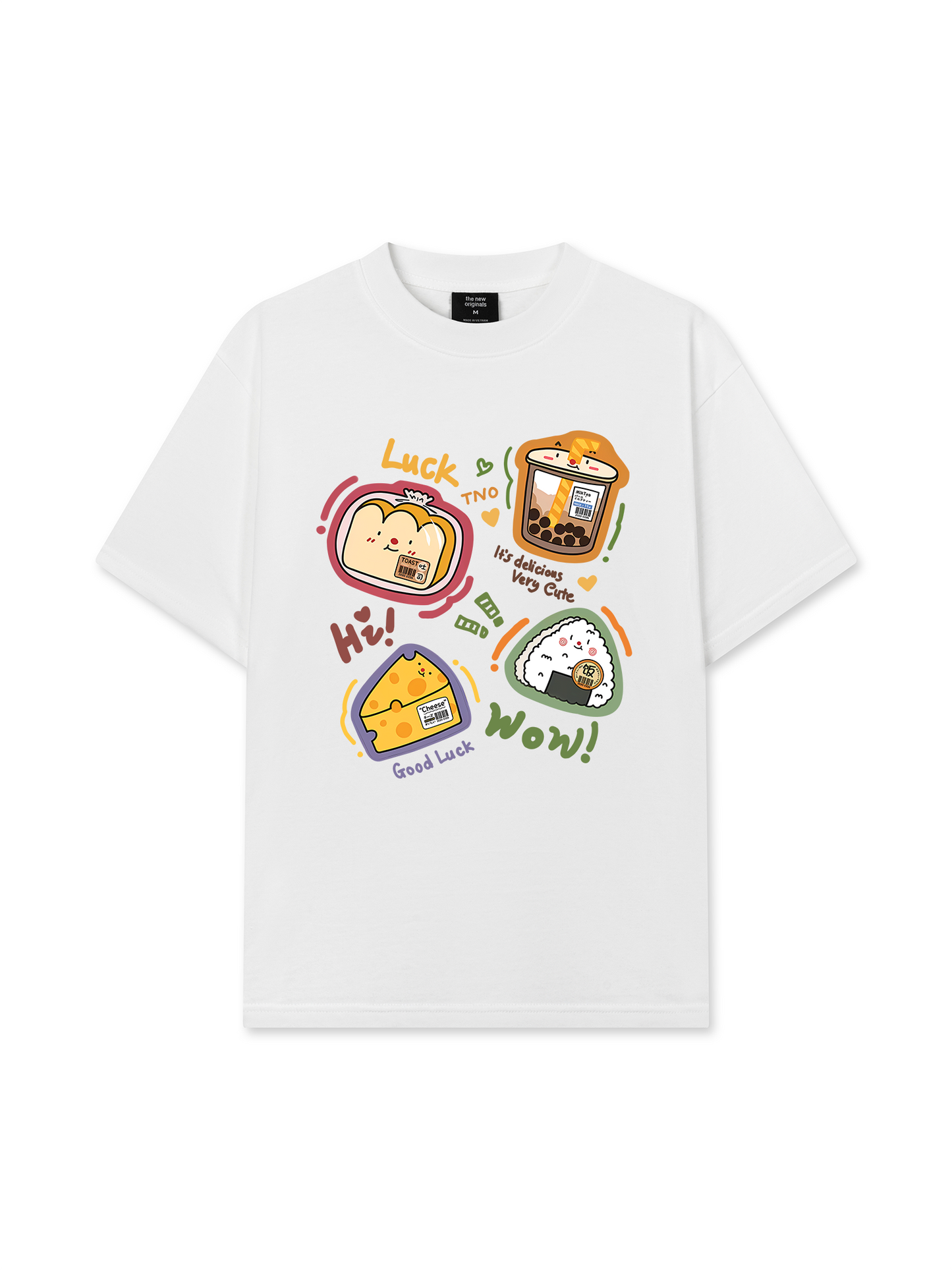 Áo Thun Relaxed Fit Sweet Pastry Cute Bento