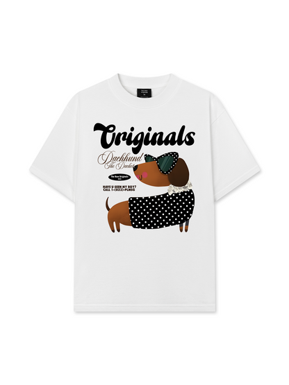Áo Thun Relaxed Fit Animal Mood Dots Dachhund