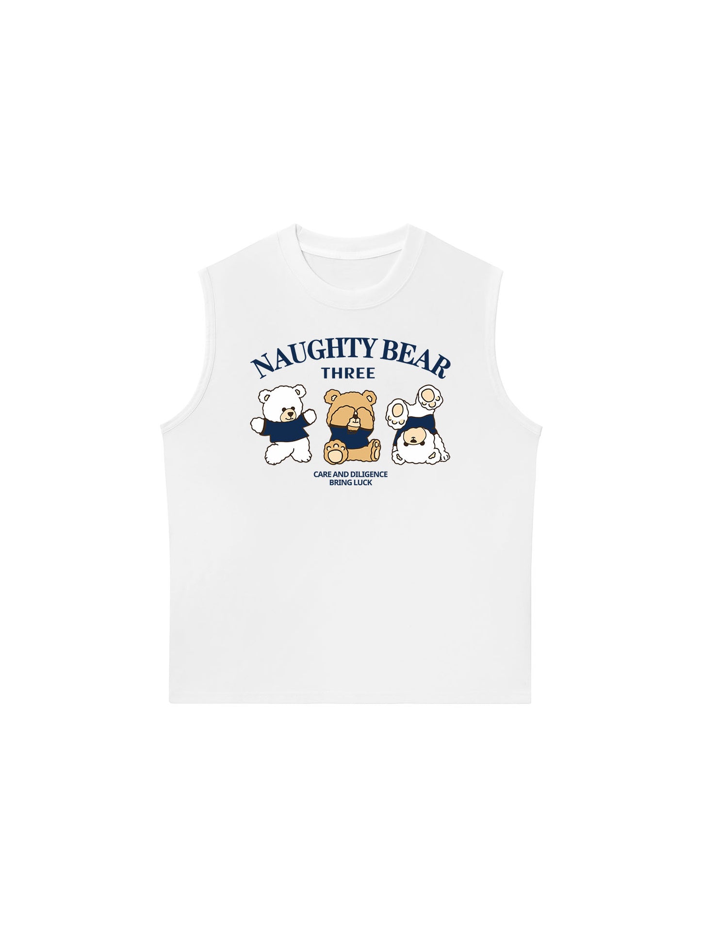Áo Ba Lỗ Relaxed Fit Naughty Bear Three