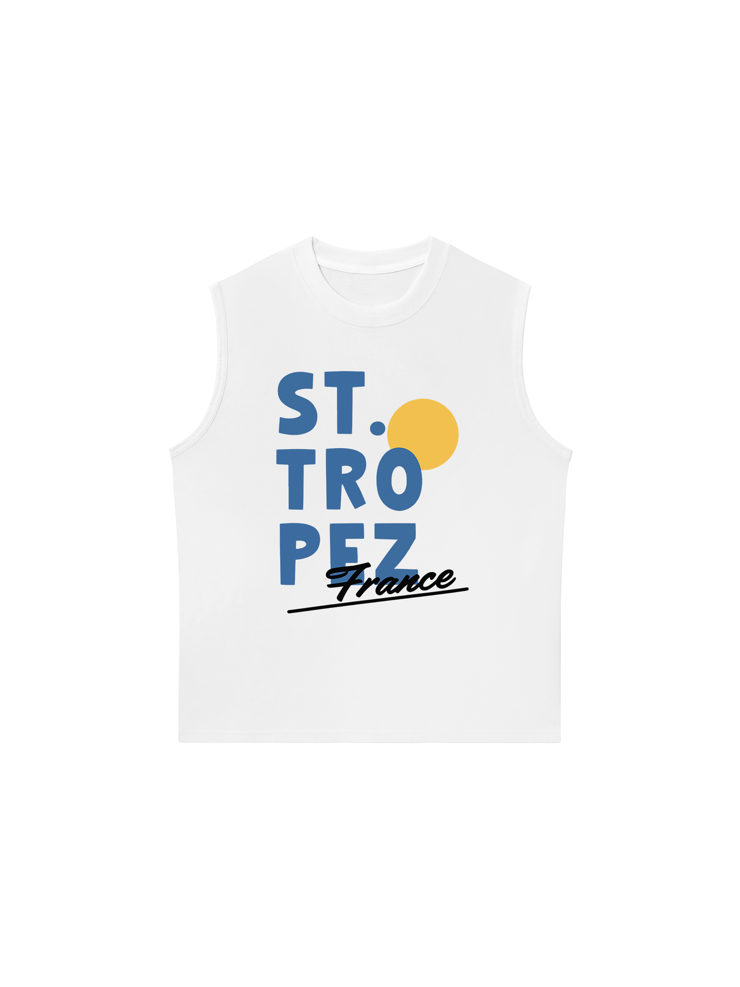 Áo Ba Lỗ Relaxed Fit ST Tropez France