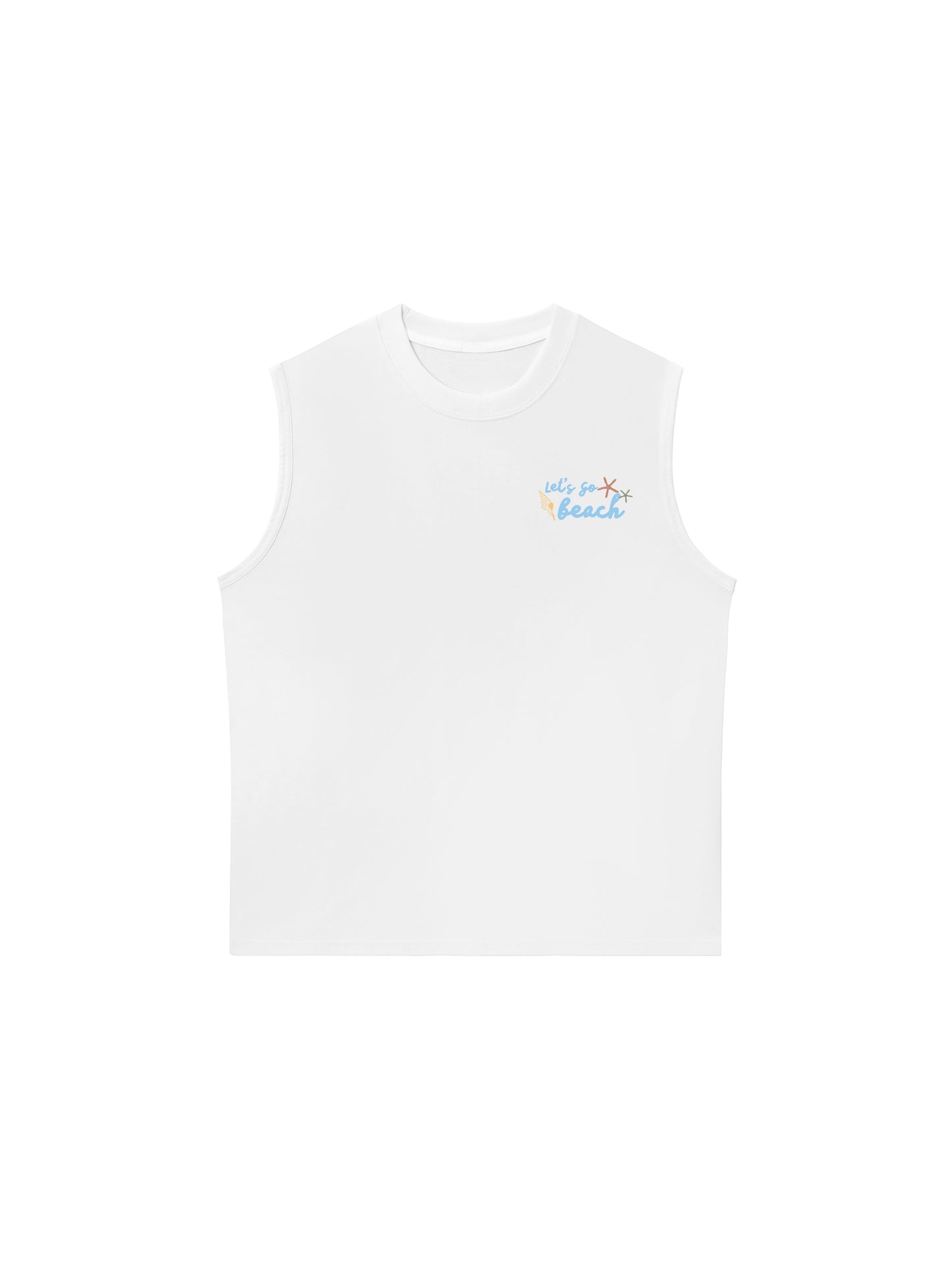 Áo Ba Lỗ Relaxed Fit Let_s Go Beach