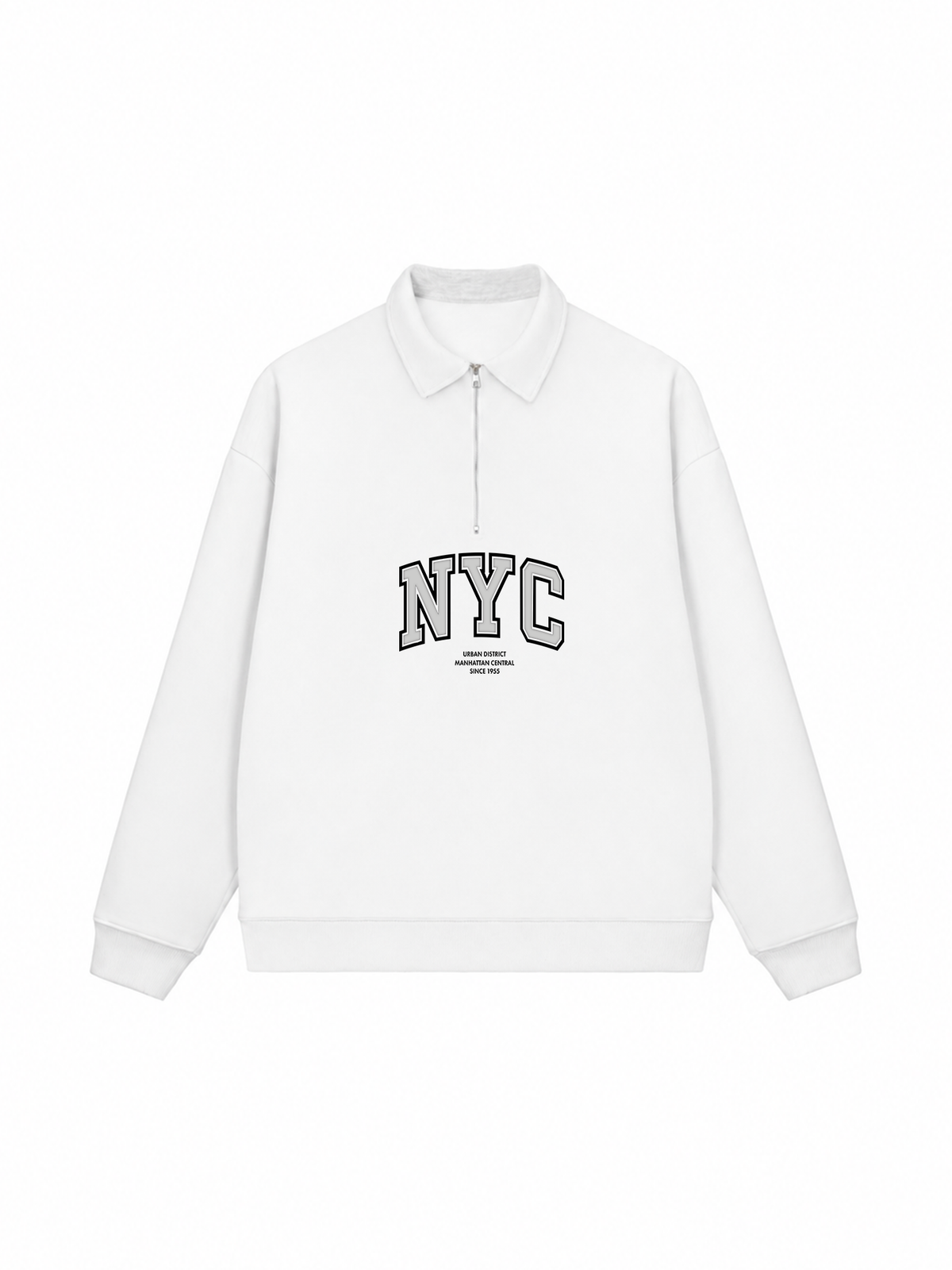Áo Sweater Polo Nỉ Hai Da NYC URBAN DISTRICT