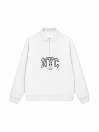 Áo Sweater Polo Nỉ Hai Da NYC URBAN DISTRICT