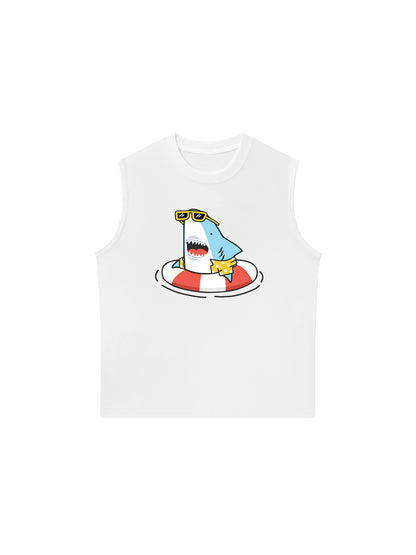 Áo Ba Lỗ Relaxed Fit Ocean baby Shark