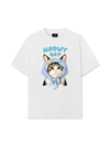Áo Thun Relaxed Fit Blue Plaid Meowy Cat