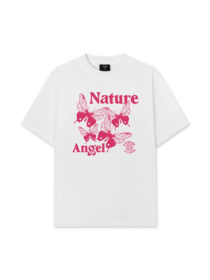 Áo Thun Relaxed Fit Pink Nature Angel