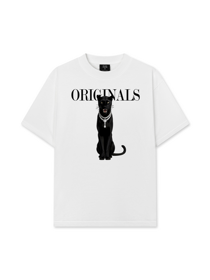 Áo Thun Relaxed Fit Animal Mood Black Cat