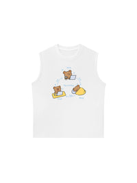 Áo Ba Lỗ Relaxed Fit Teddy Land My Work Day