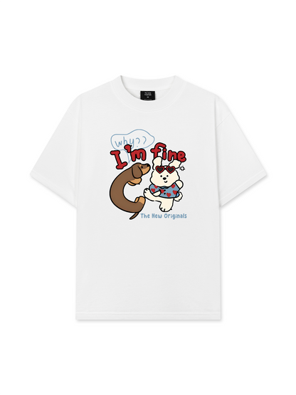 Áo Thun Relaxed Fit Why I'm Fine