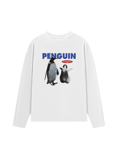Áo Thun Dài Tay Penguin Funny