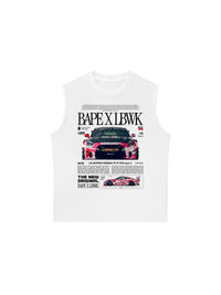 Áo Ba Lỗ Relaxed Fit CAR Bape X LBWK GT-R R35