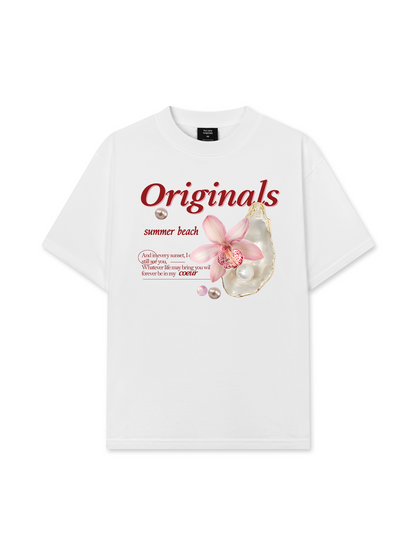 Áo Thun Relaxed Fit Summer Vibes Flower With Peal