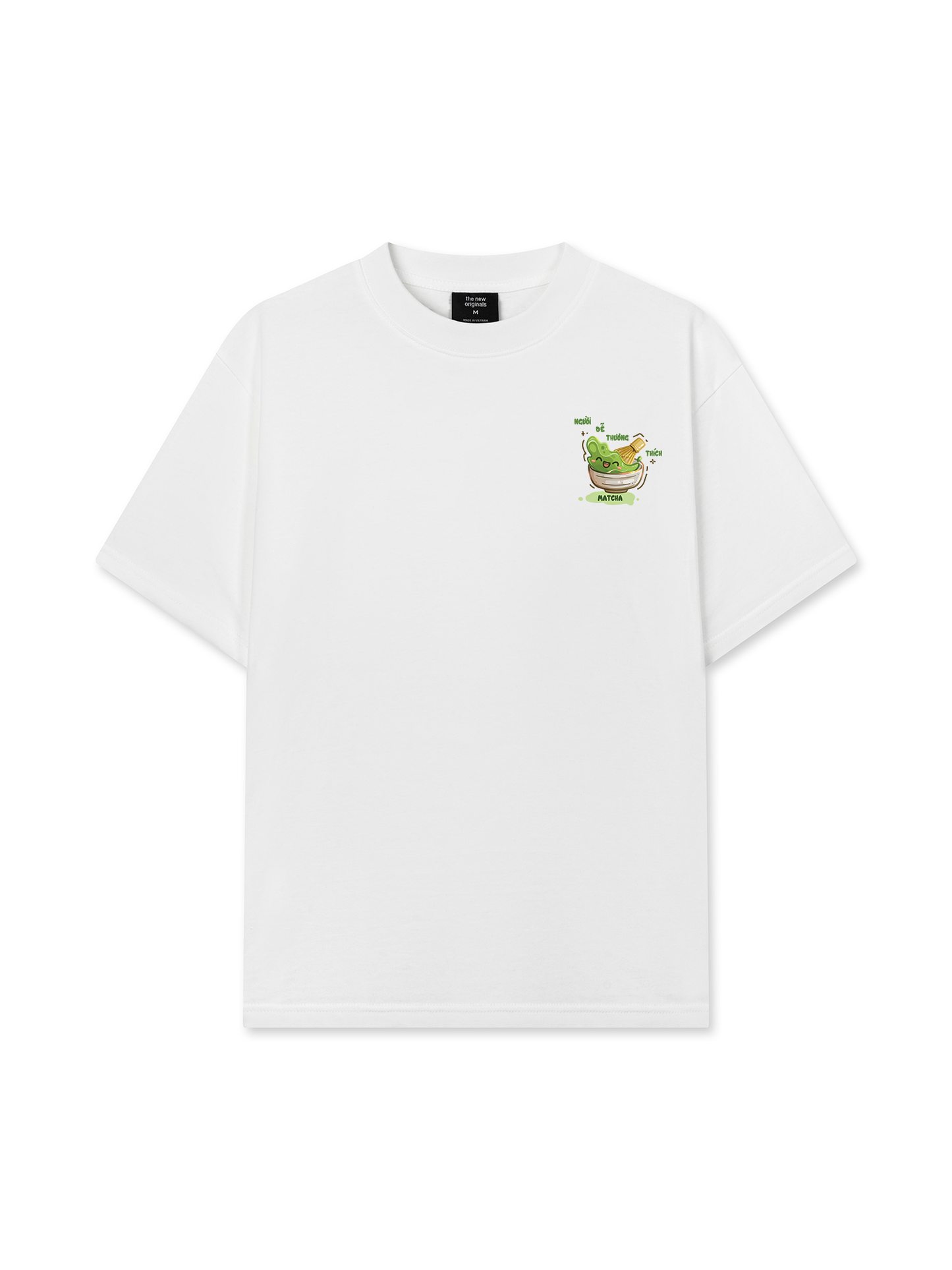 Áo Thun Relaxed Fit Người Dễ Thương Thích Matcha
