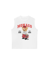 Áo Ba Lỗ Relaxed Fit Monaco Bear Club